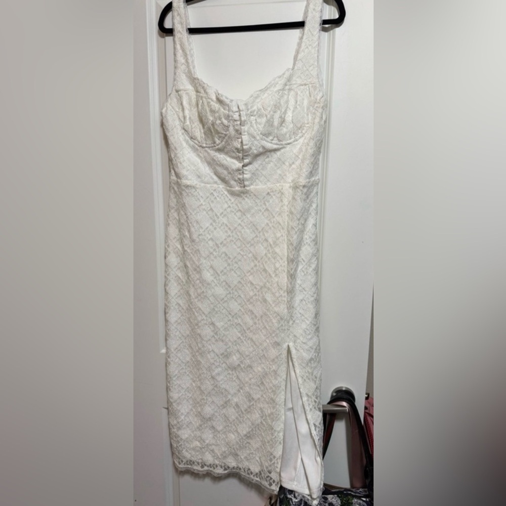 Astr White Lace Dress - EUC - XL